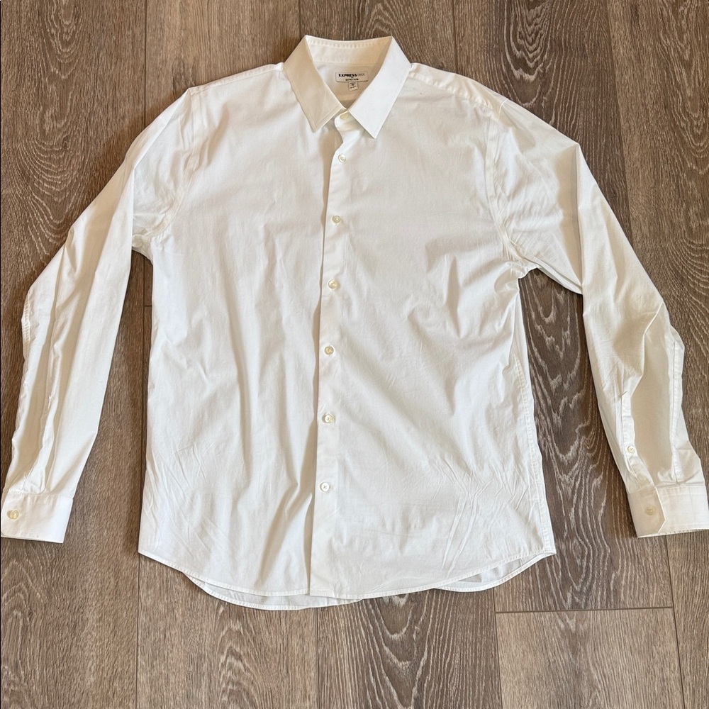 Express Classic White Dress Shirt
